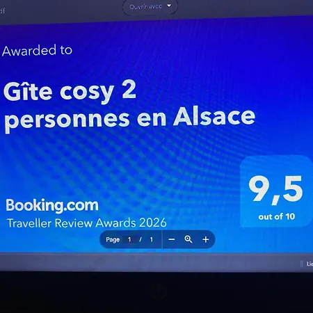 Cosy 2 Personnes En Alsace Lägenhet Guémar